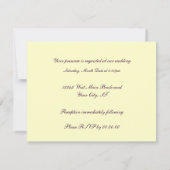 バラと愛 招待状 (裏面)