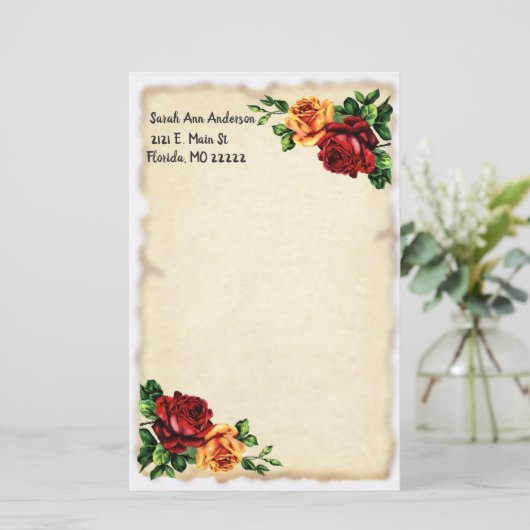 バラと旧紙 (スタンド正面)