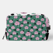 バラと暗緑色のドット。 ドップキット (裏面)