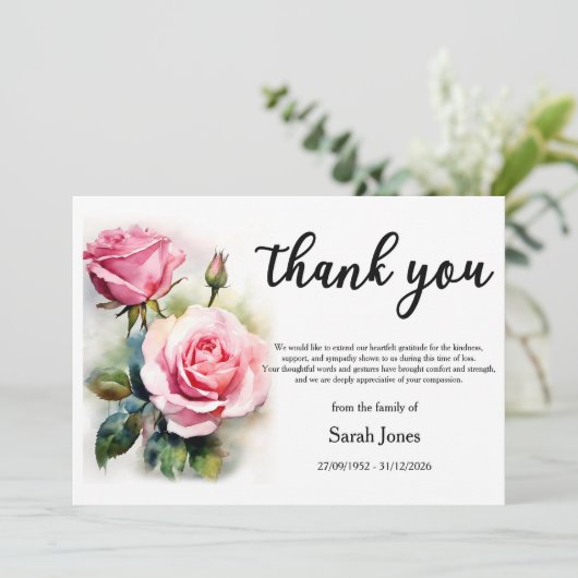 バラと来共に葬式に 招待状 (スタンド正面)