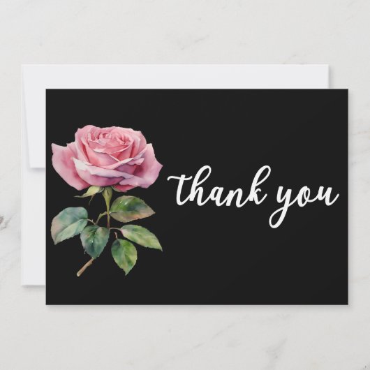 バラと来共に葬式に 招待状 (裏面)