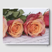 バラと楽譜記念 ゲストブック (裏面)