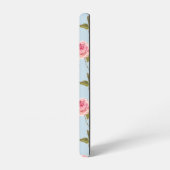 バラと水玉模様パターン SAMSUNG GALAXYケース (左側面)