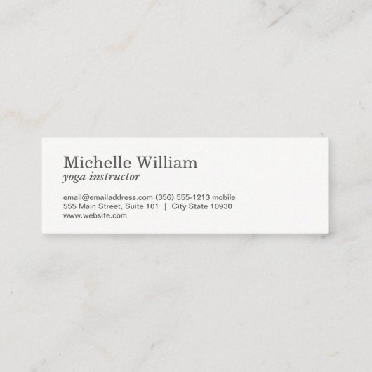 バラと水玉模様 スキニー名刺 (裏面)