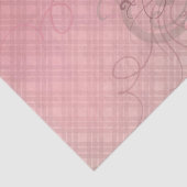 バラと渦巻きエレガントピンクの格子形の分離 薄葉紙 (詳細)