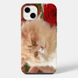 バラと猫のiPhone 14 Plusケース iPhone 14 Plusケース