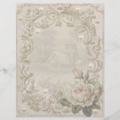 バラと真珠の冬のシーン (正面)