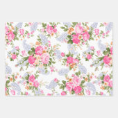 バラと芽 ラッピングペーパーシート (正面)