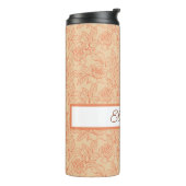 バラと葉ピーチー タンブラー (回転左)