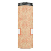 バラと葉ピーチー タンブラー (裏面)