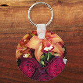 バラと蘭_ キーホルダー (正面)
