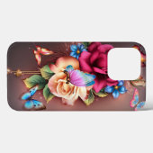 バラと蝶々 Case-Mate iPhoneケース (裏面 (横))