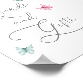 バラと蝶のカードとギフト ポスター (角)