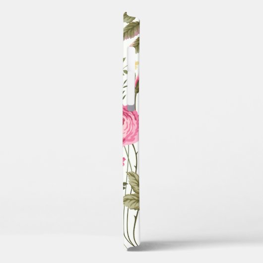 バラと蝶を持つシームレスな花柄 Case-Mate iPhoneケース (裏面 / 左)