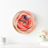 バラと蝶 ラージ壁時計 (ホーム)