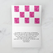 バラと詩カード カード (内部)