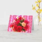 バラと詩カード カード (黄色い花)