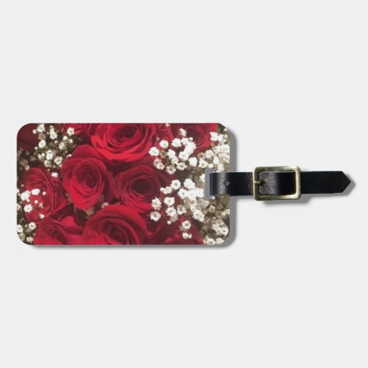 バラと赤ちゃんの息 ラゲッジタグ (正面横)