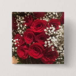 バラと赤ちゃんの息 缶バッジ