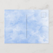 バラと金ゴールドフローラ結婚式日付を保存 案内ポストカード (裏面)