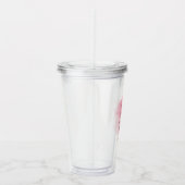 バラと金ゴールドミセス・ブライダルシャワー・スクエア アクリルタンブラー (右)