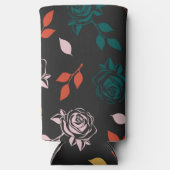 バラと離れパターン スリム缶クーラー (正面)