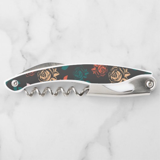 バラと離れパターン ソムリエナイフ (裏面)