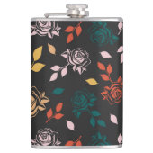 バラと離れパターン フラスク (正面)