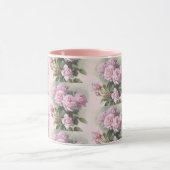 バラと(昆虫)マルハナバチby Paul de Longpre マグカップ (中央)