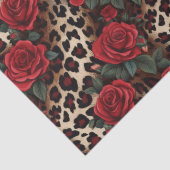 バラとLeopard Print 薄葉紙 (詳細)