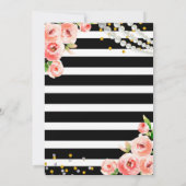 バラとPerl誕生日パーティーの招待 招待状 (裏面)