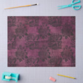 バラとPurple 動揺して Decopageのスクリプト 薄葉紙 (クラフト)