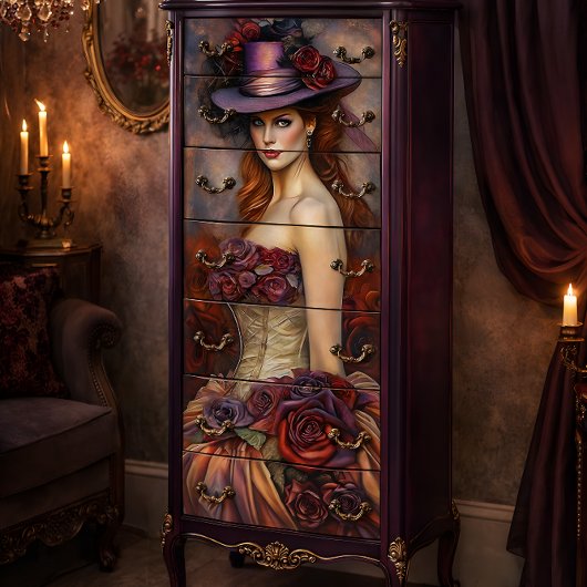 バラとReverie Decompage 薄葉紙