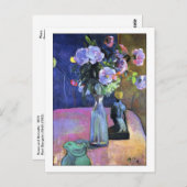バラとStatette by Gauguin ポストカード (正面/裏面)