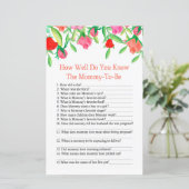 バラどのように良い知っている赤ちゃんシャワーのゲーム (スタンド正面)