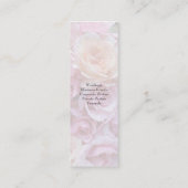 バラによって整理されるしおり スキニー名刺 (裏面)