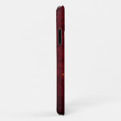 バラに囲まれた赤い背景のゴールデンクラウン Case-Mate iPhoneケース (裏面/右)