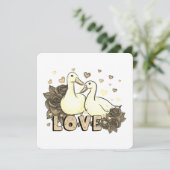 バラに恋する美しい鳩のカップル (スタンド正面)