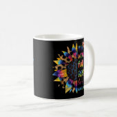 バラに満ちた世界ではヒマワリおもしろいモチ コーヒーマグカップ (正面右)