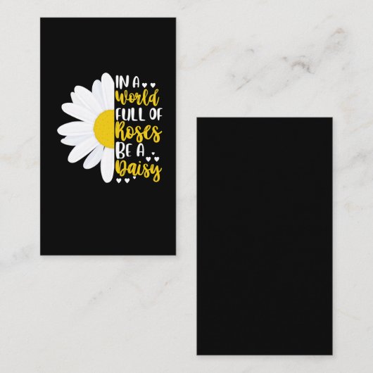 バラに満ちた世界でデイジー 名刺 (正面/裏面)