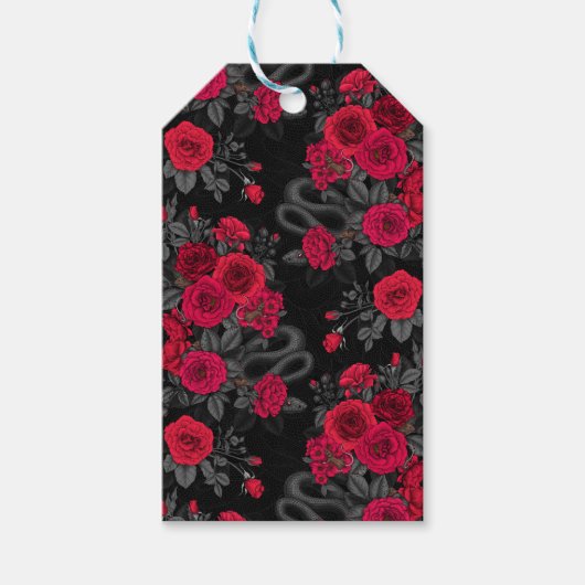 バラに表示 ギフトタグ (正面)