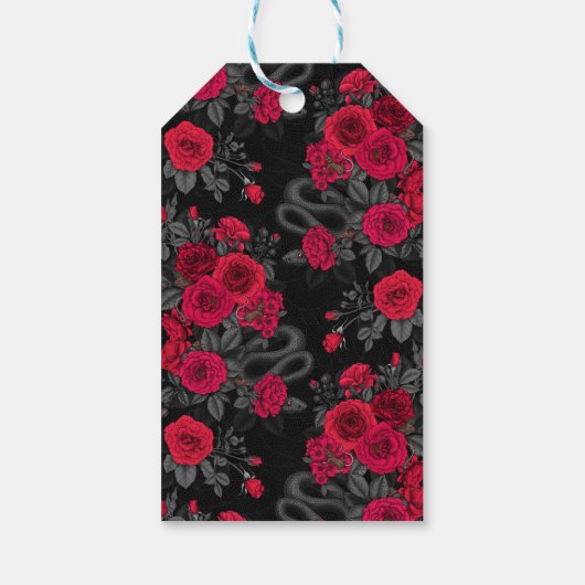 バラに表示 ギフトタグ (裏面)