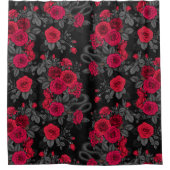 バラに表示 シャワーカーテン (正面)