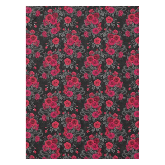 バラに表示 テーブルクロス (正面)