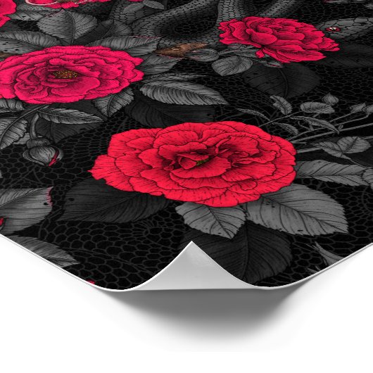 バラに表示 ポスター (角)