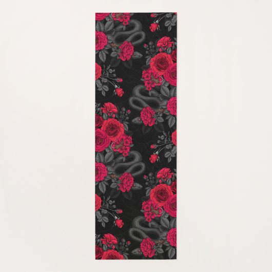 バラに表示 ヨガマット (裏面)