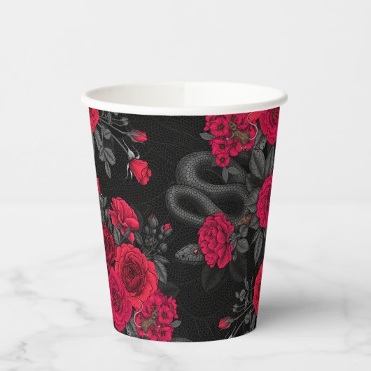 バラに表示 紙コップ (左)