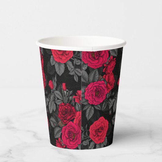 バラに表示 紙コップ (右)