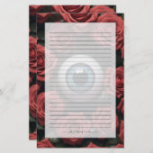 バラに見られる 便箋 (正面/裏面)