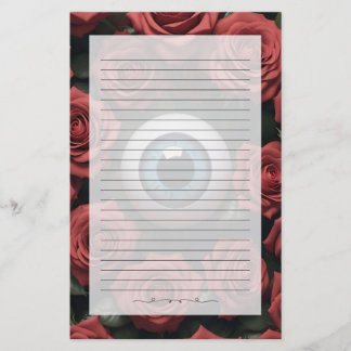 バラに見られる 便箋